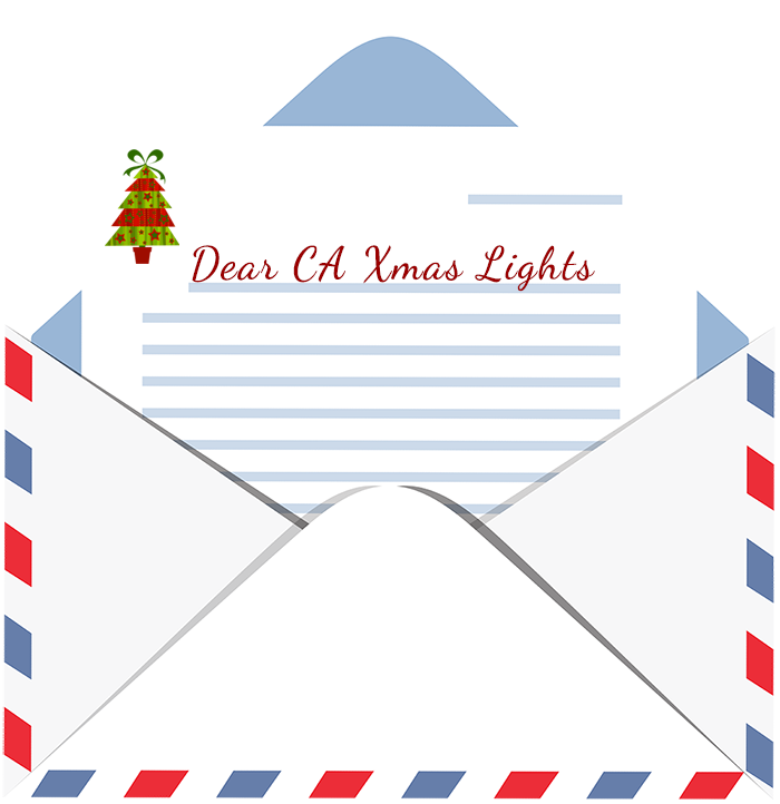 Letter to CA Xmas Lights