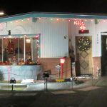 Erinie's outdoor train set for Christmas