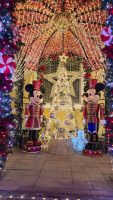 Mickey and Minnie Nutcracker inside the arbor